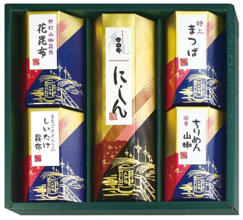 あまねしいたけ昆布 あまね花昆布、ちりめん山椒、特上まつば、にしん昆布巻