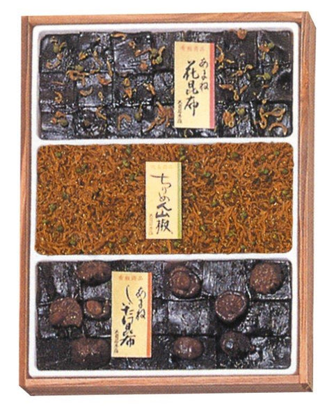 あまねしいたけ昆布、あまね花昆布、ちりめん山椒